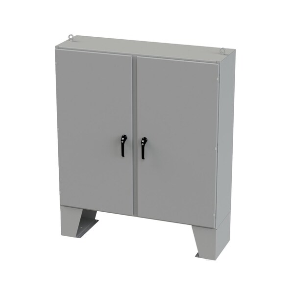 3 Point Latch with Padlock/Keylock Handle Electrical Enclosures, 60 in H, 18 in D, 60 in W